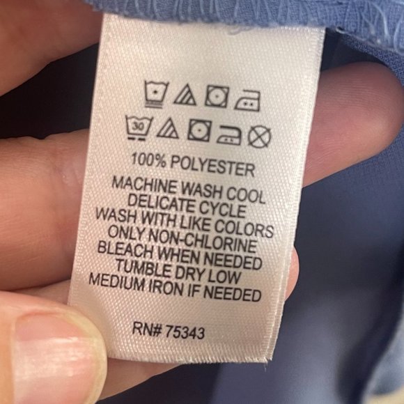 👗CYNTHIA ROWLEY | Women's Sleeveless Color Block Periwinkle Blue Dress | Size S - Picture 7 of 9